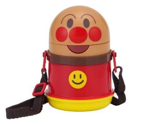 ストロー付きのアンパンマン水筒と一緒におでかけ,子ども,水筒,おすすめ