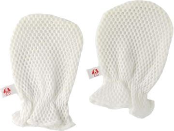 日本パフ　わんわんベビー　フリーハンドメッシュ　ベビーミトン,ベビーミトン,選び方,おすすめ