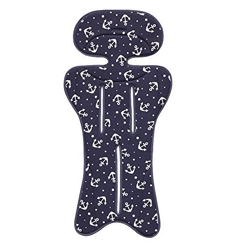 Aprica (アップリカ) さっと洗える さらっとマット マリンアンカーNV (チャイルドシート・ベビーカー・ハイローベッド兼用) 純正リバーシブルタイプ 98661,ベビーカー,シート,