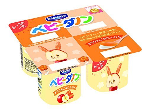 ダノン ベビーダノン すりりんご&にんじん (45g×4) 6パック入,1歳,誕生日ケーキ,