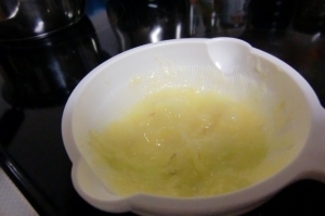 キャベツと麩のすり流し,離乳食,麩,