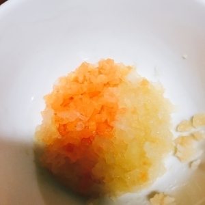 離乳食中期 りんごとにんじんの麩のとろとろ煮,離乳食,麩,