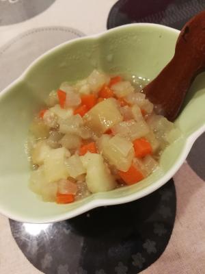 【離乳食後期】根菜と麩の煮物,離乳食,麩,