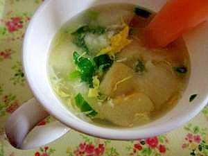 麩入りたまごスープ【完了期】,離乳食,麩,