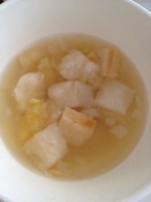 離乳食☆お麩とお芋の味噌汁,離乳食,麩,