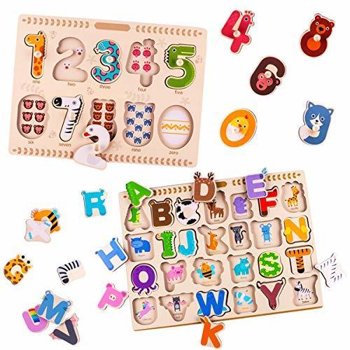木製 モンテッソーリ パズル A・B・C 英語 アルファベッ 木のおもちゃ 積み木 木のパズル 人気 おもちゃ 数字学習 知育玩具 教育おもちゃ 型合わせ はめこみ ベビー 赤ちゃん 幼児 子供 男の子 女の子 子ども 教材 誕生日 クリスマス プレゼント 贈り物 出産祝い 入園お祝い – TopDuterPick,クリスマス,プレゼント,2019