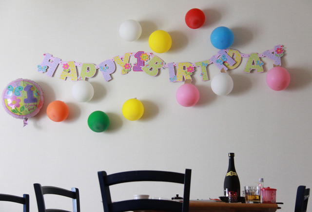 ,1歳,誕生日,お祝い
