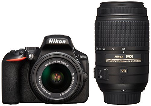 Nikon デジタル一眼レフカメラ D5500 ダブルズームキット ブラック 2416万画素 3.2型液晶 タッチパネルD5500WZBK,デジタルカメラ,おすすめ,