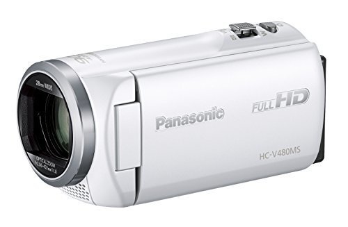 Panasonic HDビデオカメラ V480MS 32GB 高倍率90倍ズーム ホワイト HC-V480MS-W,デジタル,ビデオ,カメラ