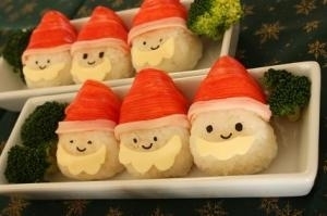 子供が喜ぶサンタさんおにぎり,クリスマス,ディナー,レシピ