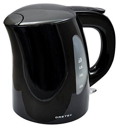 DRETEC 電気ケトル ディンブラ ブラック PO-121BK,家電,おすすめ,ファミリー