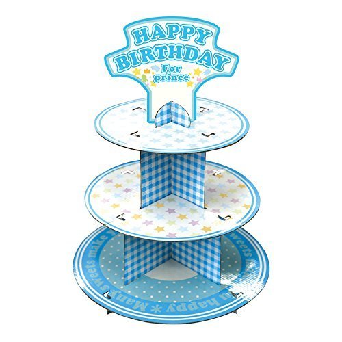 メモリコ カップケーキスタンド ブルー ノルコーポレーション BDZ0802,誕生日,飾り,