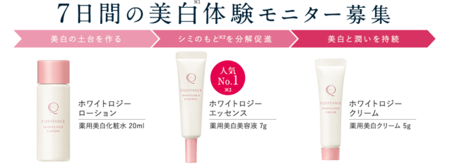 エクイタンス ホワイトロジー美白3点体験セット,30代,基礎化粧品,おすすめ