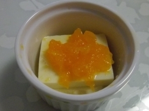 離乳食中期◎みかん豆腐,離乳食,みかん,