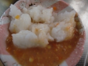 こうや豆腐のだし煮,離乳食,みかん,