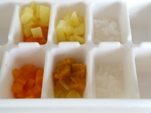 おかゆと野菜を同時に仕込む！《離乳食／初期・中期》,離乳食,かぶ,