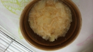 【離乳食中期】かぶとりんごのきなこ和え,離乳食,かぶ,