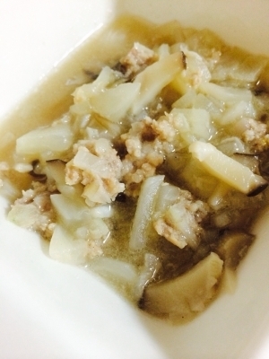 【離乳食 後期】かぶと椎茸の肉団子スープ♡,離乳食,かぶ,