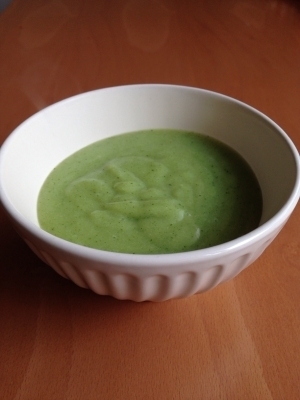 ブロッコリーとかぶらの豆乳ポタージュ♪,離乳食,かぶ,