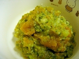 ブロッコリーinかぼちゃサラダ,離乳食,鉄分,