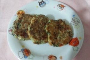 離乳食後期★納豆チーズおやき,離乳食,11ヶ月,