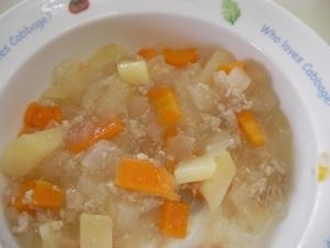 ★離乳食後期★豚肉じゃが,離乳食,11ヶ月,