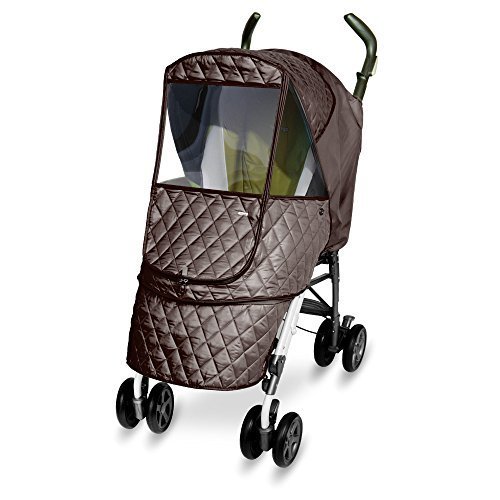 冷たい風や悪天候でもベビーカーを利用したお出かけに最適の防寒対策！ マニト キャッスルアルファカバー (キャッスルアルファ, チョコ),ベビーカー　,レインカバー,