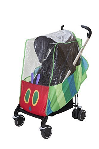 日本育児 はらぺこあおむし ベビーカー レインカバー 前面にジッパー付き,ベビーカー　,レインカバー,