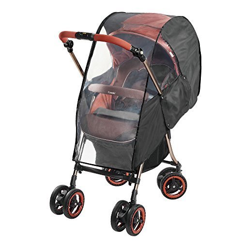 コンビ マルチフィット ベビーカー用レインカバー ブラック,レインカバー,ベビーカー,