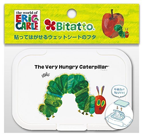 Bitatto ビタット ウェットシートのふた はらぺこあおむし あおむし ホワイト,おしりふき,ふた,