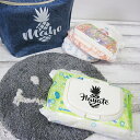 【名前入り】【ネコポスOK】【moani】お尻ふきのふた(パイン)　お誕生日プレゼント　ブランド　人気　ケース出産祝い　プレゼント　おしゃれ　お洒落ママ　ポーチ　かわいい　ハワイ　アロハ　パイナップル オムツポーチ　オムツケース　フタ　蓋　おしりふき,おしりふき,ふた,