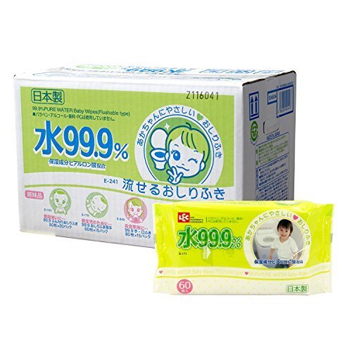 水99.9% おしりふき 流せるタイプ 60枚入×15パック (900枚),おしりふき,おすすめ,