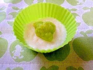 <離乳食初期>キャベツ粥 ,離乳食,パン,