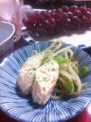 鶏ひき肉のレンジで簡単ソーセージ☆離乳食後期～,手づかみ食べ,