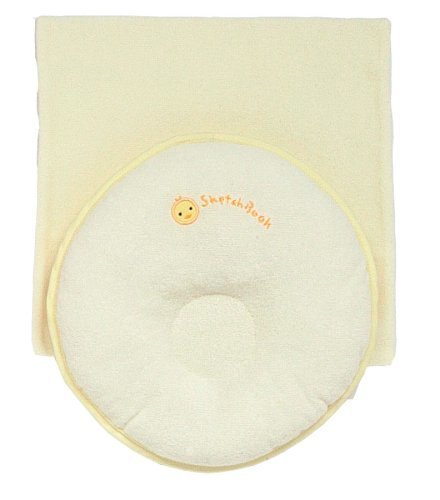 西川産業 babypuff ドーナツ枕(中) クリーム 綿100% LMF1501302,赤ちゃん,枕,