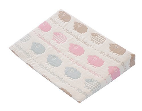 サンデシカ スリーピングピロー(吐き戻し防止ベビー枕) ふわふわ6重ガーゼ ひつじ 3134-9999-15,赤ちゃん,枕,