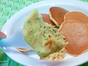 【離乳食】ツナ＆ブロッコリーのパンケーキ,離乳食,パンケーキ,