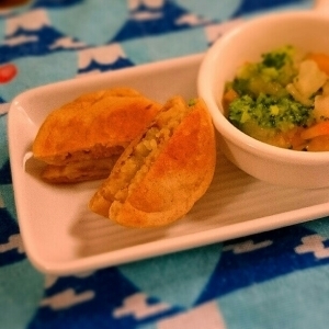 離乳食後期のおやつに☆さつまいものミニどら焼き,離乳食,パンケーキ,