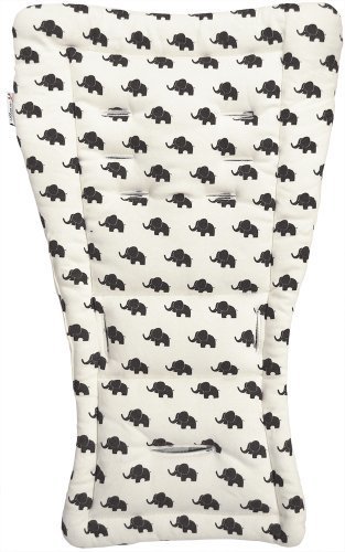 エアバギー Air Buggy ゾウ柄ストローラーマット グレー,ベビーカー,シート,クッション