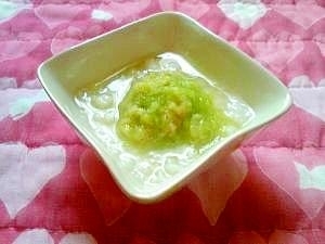 離乳食初期>バナナキャベツのうどん,離乳食,うどん,