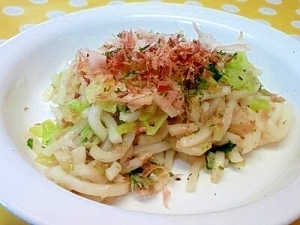 【離乳食】ツナ＆キャベツの焼きうどん,離乳食,うどん,