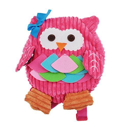 FakeFace 可愛いベビーリュック ガールズ ボーイズ おやつバッグ 遠足 幼稚園 保育園 児童スクールバッグ リュックサック 子供 キッズ 用 ザック アウトドアキッズバッグ アニマルカバン フクロウ,ベビー,リュック,