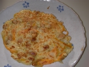 離乳食後期〜幼児食　しらすとキャベツのおこのみ焼き,離乳食,お好み焼き,