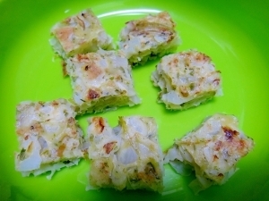 離乳食＊手づかみ＊じゃがいも入りお好み焼き,離乳食,お好み焼き,