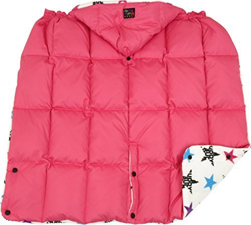 バディバディ BuddyBuddy ダウン4wayケープ 無地ピンク(裏地/星柄) Z7040,二人目 ,出産,必需品