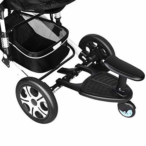 OBOR ベビーカーステップ 静音ラバータイヤとサスペンションで快適乗り心地 上の子も下の子も一度にお迎えできる ステップ付きベビーカー 二つ子供が出かける便利 (1),二人目 ,出産,必需品