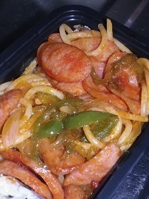 お弁当用のスパゲッティナポリタン,お弁当,麺,