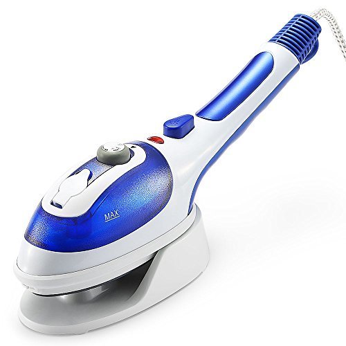 アイロン スチームアイロン ハンガーにかけたまま シワ伸ばし スチーム 3段階温度調節 脱臭 除菌 人気 (ブルー),100均,名前シール,入園準備