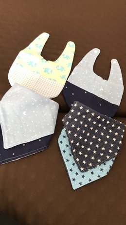 バンダナタイプのスタイ,ママ,ハンドメイド,