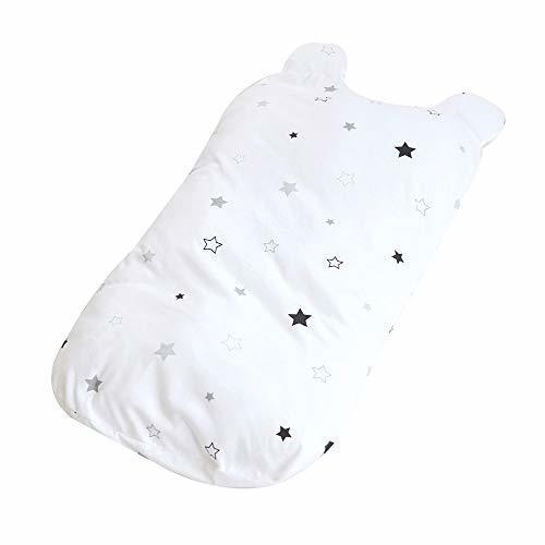 PUPPAPUPO 耳付き抱っこ布団 【トゥインクルスター】 ブラック 綿100% 背中スイッチ対策 洗える 新生児用 出産準備,赤ちゃんのげっぷ,